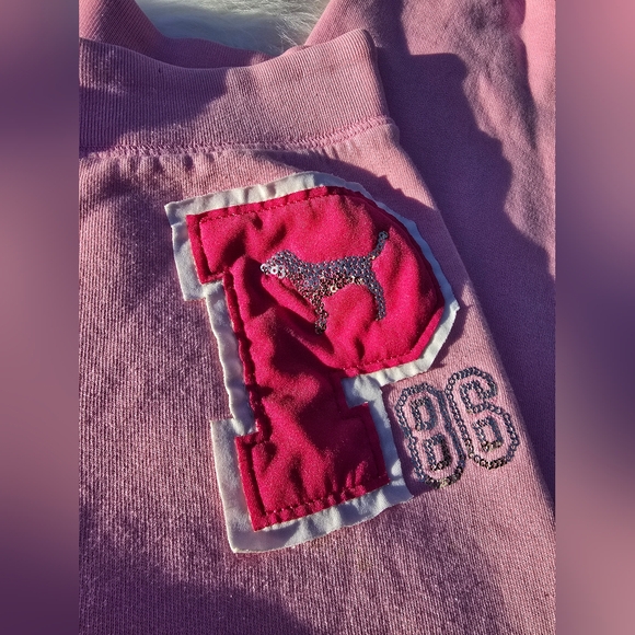 Y2K Victoria's Secret PINK Mcbling Bubblegum Pink Low Rise Jogger Sweatpants - Picture 5 of 9